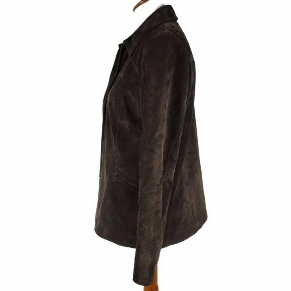 Pendleton Washable Leather Full Zip Jacket Brown - image 5